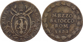 Stato Pontificio - Bologna - Leone XII (1823-1829) - Mezzo baiocco 1824 A. I - Pag. 119 - Ae
qBB



SPEDIZIONE SOLO IN ITALIA - SHIPPING ONLY IN ...