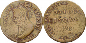 Stato Pontificio - Perugia - Pio VI, Braschi (1774-1799) - 5 baiocchi 1797 - Ae
qBB



SPEDIZIONE SOLO IN ITALIA - SHIPPING ONLY IN ITALY