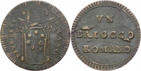 Stato Pontificio - Roma - Pio VI, Braschi (1774-1799) - 1 baiocco A XXIII - Cu
BB



SPEDIZIONE SOLO IN ITALIA - SHIPPING ONLY IN ITALY
