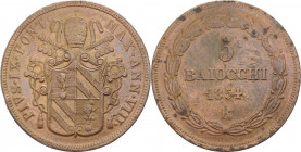 Stato Pontificio - Roma - Pio IX, Mastai-Ferretti (1846-1878) - 5 Baiocchi 1854 A VIII - Pag. 485 - Cu
mBB



SPEDIZIONE SOLO IN ITALIA - SHIPPIN...