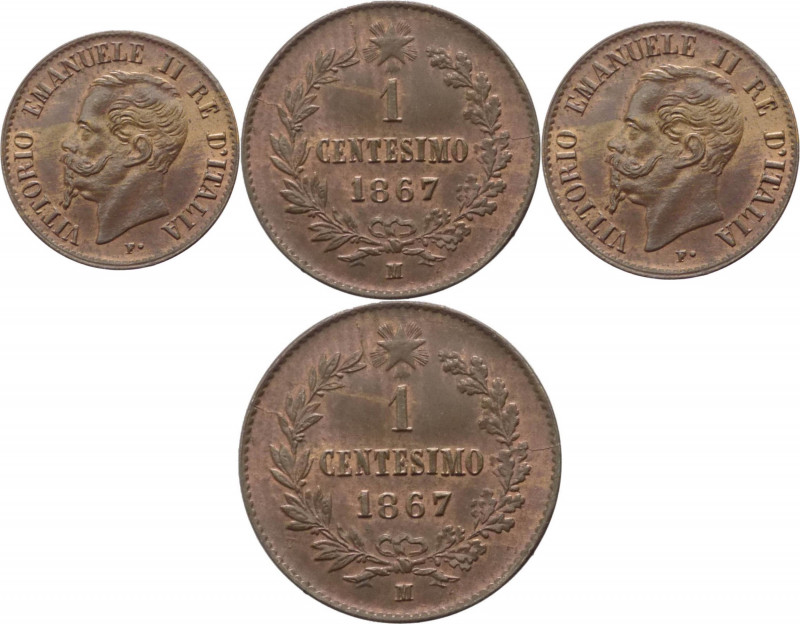 Regno d'Italia - Vittorio Emanuele II (1861-1878) - 1 centesimo 1867 M - Gig.115...