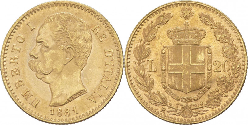 Regno d'Italia - Umberto I (1878-1900) - 20 lire 1881 - Gig. 11 - Au
FDC


...
