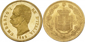 Regno d'Italia - Umberto I (1878-1900) - 20 lire 1882 - Gig. 12 - Au
FDC



SPEDIZIONE SOLO IN ITALIA - SHIPPING ONLY IN ITALY