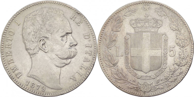 Regno d'Italia - Umberto I (1878-1900) - 5 Lire 1879 - Gig. 24 - Ag
qBB



...