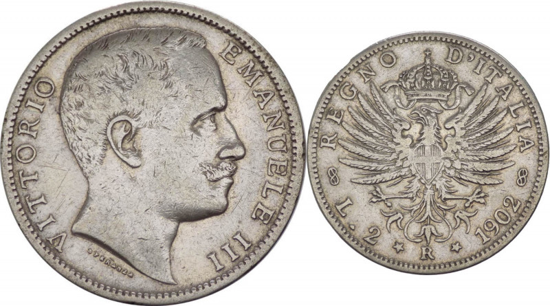 Regno d'Italia - Vittorio Emanuele III (1900-1943) - 2 lire "Aquila Sabauda" 190...