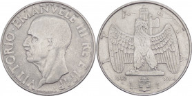 Regno d'Italia - Vittorio Emanuele III (1900-1943) - 1 lira "Impero" 1940 XVIII - conio schiacciato, coniata fuori virola, leggermente decentrato - Ac...