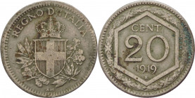 Regno d'Italia - Vittorio Emanuele III (1900-1943) - 20 centesimi 1919 - Gig. 215a - bordo rigato
BB



SPEDIZIONE SOLO IN ITALIA - SHIPPING ONLY...
