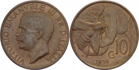 Regno d'Italia - Vittorio Emanuele III (1900-1943) - 10 centesimi 1936 - Gig. 245 - Cu
FDC



SPEDIZIONE SOLO IN ITALIA - SHIPPING ONLY IN ITALY
