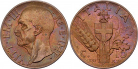 Regno d'Italia - Vittorio Emanuele III (1900-1943) - 10 centesimi 1937 - Gig.248 - Cu
FDC



SPEDIZIONE SOLO IN ITALIA - SHIPPING ONLY IN ITALY