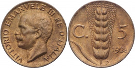 Regno d'Italia - Vittorio Emanuele III (1900-1943) - 5 centesimi "Spiga" 1928 - Gig. 274 - Cu
FDC



SPEDIZIONE SOLO IN ITALIA - SHIPPING ONLY IN...