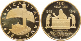 Repubblica Italiana (dal 1946) - Monetazione in lire (1946-2001) - 100.000 lire 1998 "Torre del Mangia" - Au - in confezione originale
FS



SPED...
