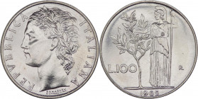 Repubblica Italiana (dal 1946) - Monetazione in lire (1946-2001) - 100 lire "Minerva" 1965 - Gig. 102 - Ac
FDC



SPEDIZIONE IN TUTTO IL MONDO - ...