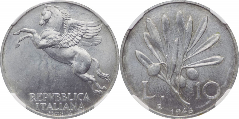 Repubblica Italiana (dal 1946) - Monetazione in lire (1946-2001) - 10 lire 1946 ...