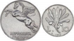 Repubblica Italiana (dal 1946) - Monetazione in lire (1946-2001) - 10 lire "Ulivo" 1947 - Gig.362 - It - ESTREMAMENTE RARO (RRR)
SPL



SPEDIZION...