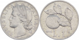 Repubblica Italiana (dal 1946) - Monetazione in lire (1946-2001) - 1 lira "Arancia" 1946 - Gig 361 - It - RARO (R)
BB



SPEDIZIONE SOLO IN ITALI...