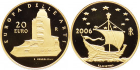 Repubblica Italiana (dal 1946) - Monetazione in Euro (dal 2001) - 20 euro 2006 "Europa delle Arti – Germania; Erich Mendelsohn" - Au - in confezione o...