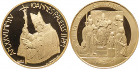 Città del Vaticano - Monetazione in Euro - Giovanni Paolo II, Wojtila (1978-2005) - 50 euro 2004 "Il Giudizio di Salomone" - Au - In confezione origin...