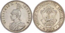 Africa Orientale Tedesca - Guglielmo II (1888-1918) - 1/2 Rupia 1891 - KM# 4 - Ag
mBB



SPEDIZIONE SOLO IN ITALIA - SHIPPING ONLY IN ITALY