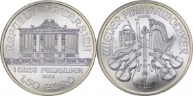 Repubblica d'Austria (dal 1955) monetazione in Euro (dal 2002) 1,50 Euro (1 Oncia) 2013 commemorativa del 25°annversario della fondazione della Vienna...