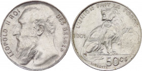 Belgio - Leopoldo II (1865-1909) - 50 centesimi 1901 - KM# 50 - Ag
FDC



SPEDIZIONE SOLO IN ITALIA - SHIPPING ONLY IN ITALY