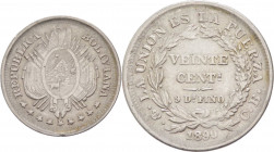 Bolivia - Repubblica (dal 1825) - 20 centavos 1890 - KM# 159 - Ag
BB



SPEDIZIONE SOLO IN ITALIA - SHIPPING ONLY IN ITALY