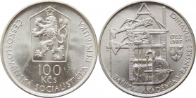 Cecoslovacchia - Repubblica Socialista (1960-1990) - 100 korun 1987 "225 anni dell'Accademia delle Miniere presso Banská Štiavnica" - KM# 128 - Ag
FD...