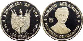 Cuba - Seconda repubblica (dal 1959) - 20 pesos "Ignacio Agramonte" 1977 - KM# 38 - Ag
FS



SPEDIZIONE IN TUTTO IL MONDO - WORLDWIDE SHIPPING