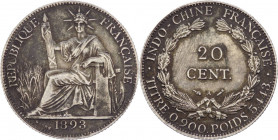 Indocina francese - 20 centimes 1893 - KM# 3 - Ag
BB



SPEDIZIONE SOLO IN ITALIA - SHIPPING ONLY IN ITALY
