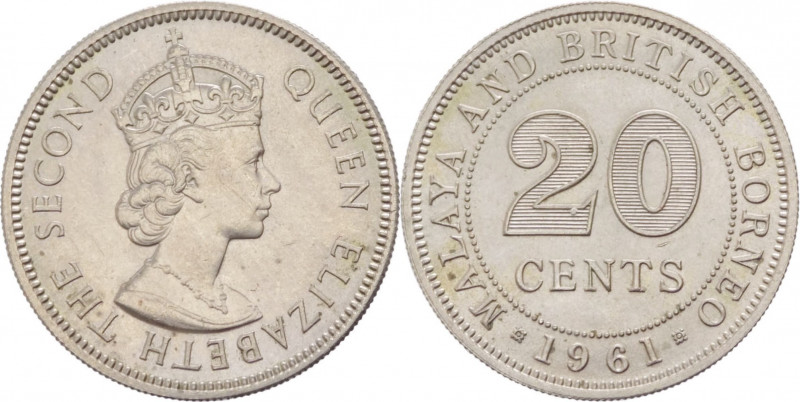 Malesia - Elisabetta II (dal 1952) - 20 centesimi 1961 - KM# 3 - Cu/Ni
FDC

...