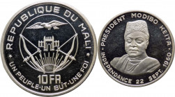 Mali - Repubblica (dal 1960) - 10 franchi 1960 - KM# 1 - Ag
FS



SPEDIZIONE IN TUTTO IL MONDO - WORLDWIDE SHIPPING