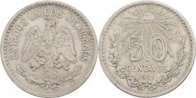 Messico - Stati Uniti del Messico (dal 1905) - 50 centavos 1906 - KM# 445 - Ag
BB



SPEDIZIONE SOLO IN ITALIA - SHIPPING ONLY IN ITALY