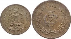 Messico - Stati Uniti del Messico (dal 1905) - 5 centavos 1915 - KM# 422 - Cu
SPL



SPEDIZIONE SOLO IN ITALIA - SHIPPING ONLY IN ITALY