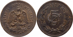 Messico - Stati Uniti del Messico (dal 1905) - 5 centavos 1927 - KM# 422 - Cu
mSPL



SPEDIZIONE SOLO IN ITALIA - SHIPPING ONLY IN ITALY