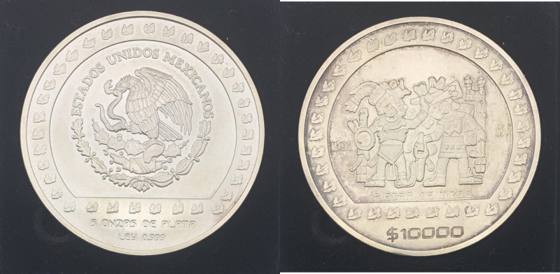 Messico - Stati Uniti del Messico (dal 1905) 10 Nuovi Pesos (5 Once) 1992 serie ...