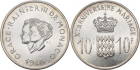 Principato di Monaco - Ranieri III (1949-2005) - 10 franchi 1966 "10 anni di nozze con Grace" - Gad#154 - Ag
FDC



SPEDIZIONE IN TUTTO IL MONDO ...