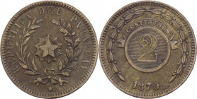 Perù - Repubblica (dal 1811) - 2 centesimos 1870 - KM# 3 - Cu
BB



SPEDIZIONE SOLO IN ITALIA - SHIPPING ONLY IN ITALY