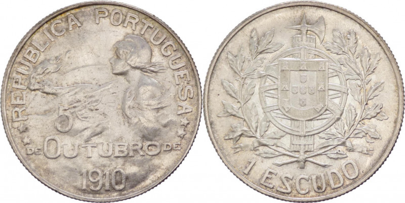 Portogallo - prima repubblica (1910-1926) - 1 Escudo 1910 - KM# 560 - Ag
FDC
...