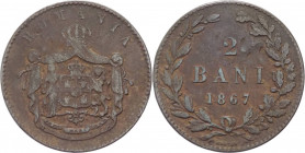 Romania - Carol I, come Domnitor (Signore) di Romania (1866-1881) - 2 Bani 1867 - KM# 2 - Cu
BB



SPEDIZIONE SOLO IN ITALIA - SHIPPING ONLY IN I...