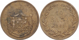 Romania - Carol I, come Domnitor (Signore) di Romania (1866-1881) - 10 bani 1867 - KM# 4 - Cu
BB



SPEDIZIONE SOLO IN ITALIA - SHIPPING ONLY IN ...