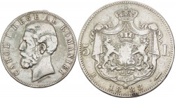 Romania - Carol I (1881-1914) - 5 lei 1883 - KM#16 - Ag
BB



SPEDIZIONE SOLO IN ITALIA - SHIPPING ONLY IN ITALY