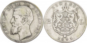Romania - Carol I (1881-1914) - 2 lei 1894 - KM#25 - Ag
BB



SPEDIZIONE SOLO IN ITALIA - SHIPPING ONLY IN ITALY