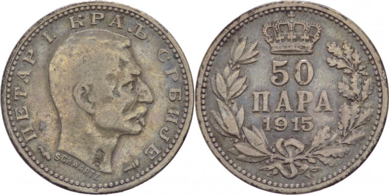 Serbia - Peter I (1903-1918) - 50 para 1915 - KM# 24 - Ag
MB



SPEDIZIONE ...