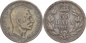 Serbia - Peter I (1903-1918) - 50 para 1915 - KM# 24 - Ag
MB



SPEDIZIONE SOLO IN ITALIA - SHIPPING ONLY IN ITALY