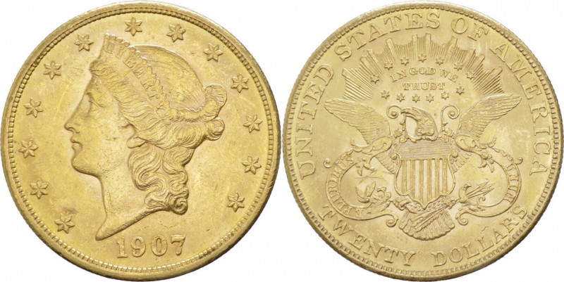 Stati Uniti d'America (dal 1776) - 20 dollari "Liberty" 1907 - zecca di Filadelf...