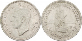 Sudafrica - Giorgio VI (1936-1952) - 5 shillings 1952 "300° anniversario di Capetown" - KM# 41 - Ag
qSPL



SPEDIZIONE SOLO IN ITALIA - SHIPPING ...