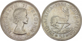 Sudafrica - Elisabetta II (dal 1952) - 5 shilling 1953 - KM# 52 - Ag
qFDC



SPEDIZIONE IN TUTTO IL MONDO - WORLDWIDE SHIPPING