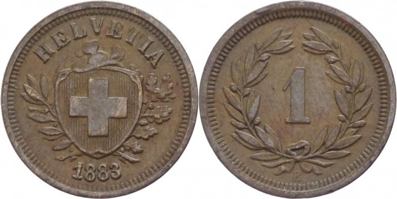 Svizzera - 1 rappen 1883 - KM# 3 - Ae
mBB



SPEDIZIONE SOLO IN ITALIA - SH...