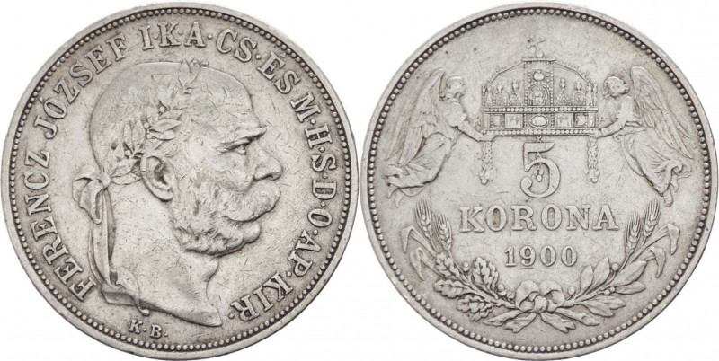 Ungheria - Francesco Giuseppe I (1848-1916) - 5 corone 1900 - KM# 488 - Ag
BB
...