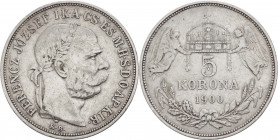 Ungheria - Francesco Giuseppe I (1848-1916) - 5 corone 1900 - KM# 488 - Ag
BB



SPEDIZIONE SOLO IN ITALIA - SHIPPING ONLY IN ITALY