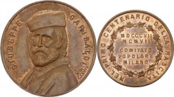 Italia - Giuseppe Garibaldi (1807-1882) - Medaglia 1907 commemorativa del primo centenario della nascita - Sarti 258 - AE mm 20; gr. 4,18
SPL



...